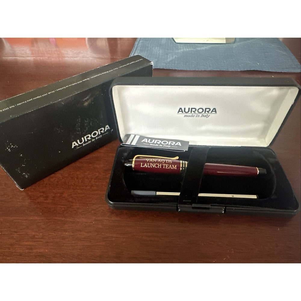 Aurora B71 Ballpoint Roller Pen Made In Italy New With Case And Refill